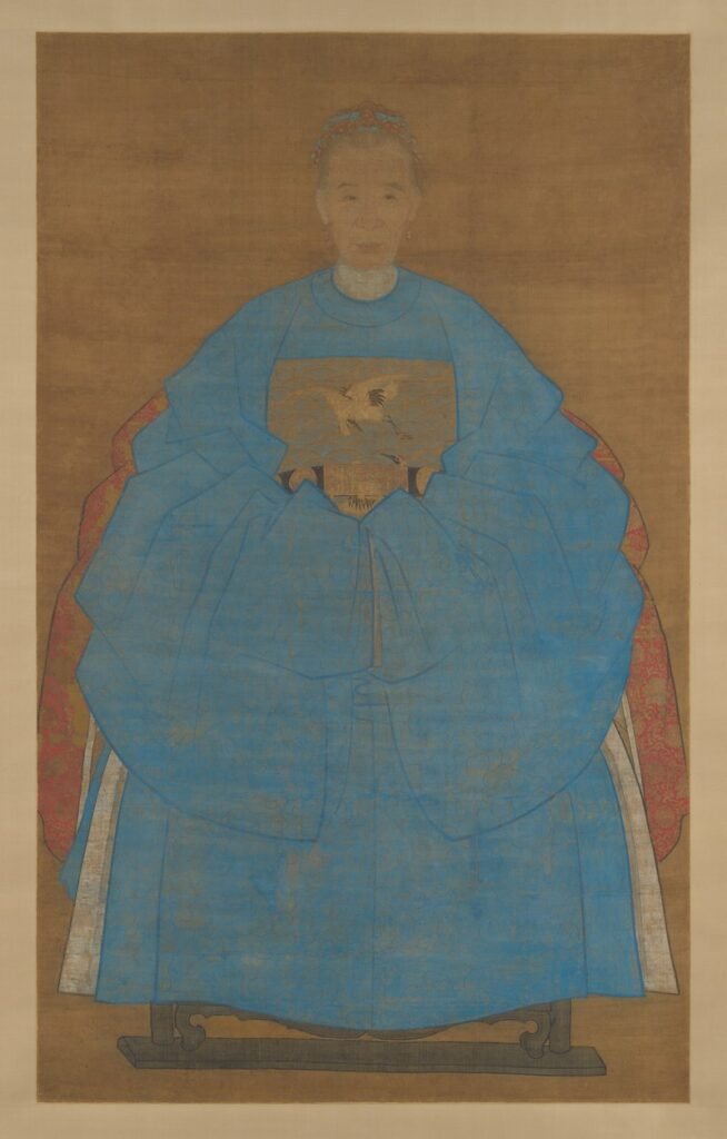 Yizhai feleségének portréja, Ming-kor, 1561/1620 (Metropolitan Museum of Art, public domain)