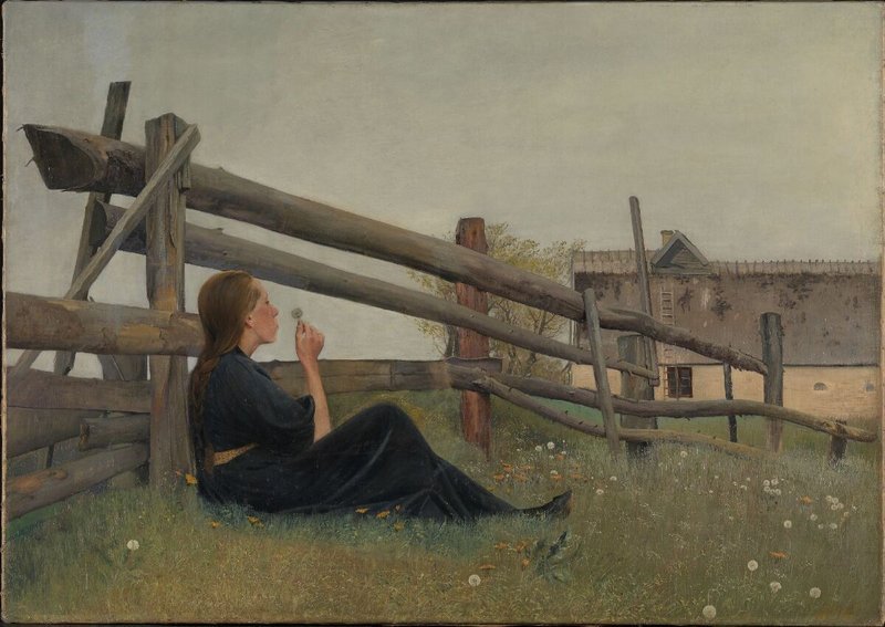 L. A. Ring: Június (1899) – illusztráció az Elengedés című könyvrészlethez